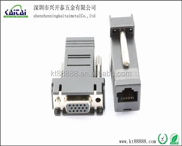 Rj45 к 15pin vga разъем
