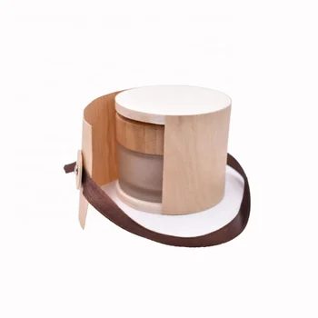 Eco Friendly Packaging New Design Wood Cylinder Box, 50g Bamboo Jar Custom Round Wooden Box