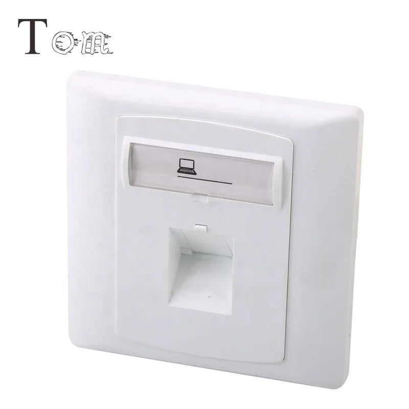 
 TOM-MB-17-01 86x86 мм уход за кожей лица palte 1 порт с одним портом, передняя панель rj11 rj45 1 порт модульный коннектор keystone jack сети Лицевая панель  TOM-MB-17-01 86x86 мм уход за кожей лица palte 1 порт с одним портом, передняя панель rj11 rj45