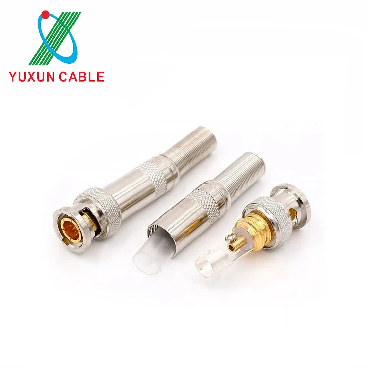 Factory Price RG6 RG59 Solderless Screw Type BNC Male Connector