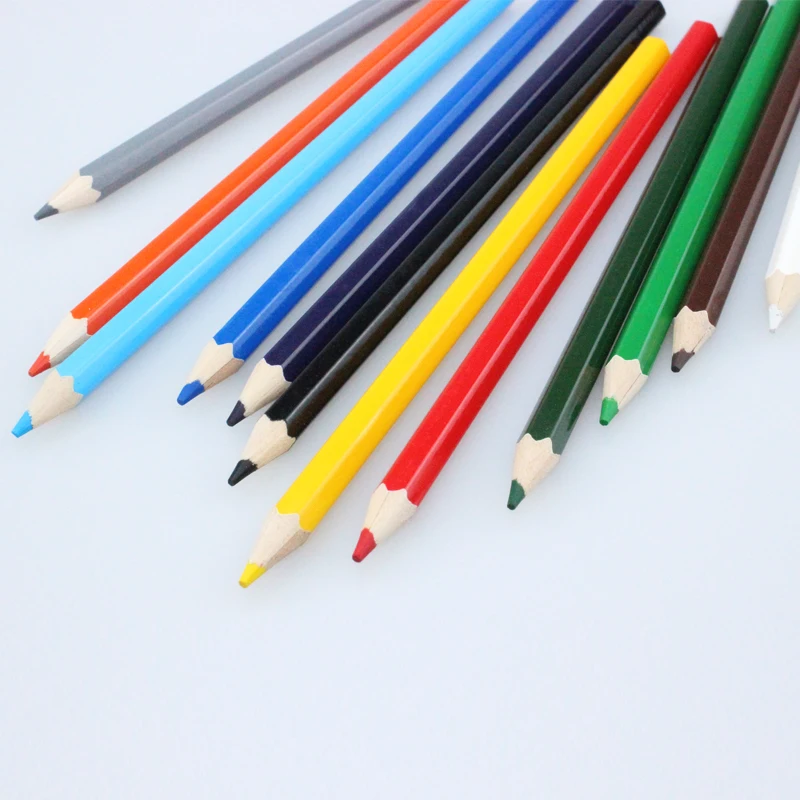 Natural Wooden Coloured Pencil 12 Color Pencils Set with Box