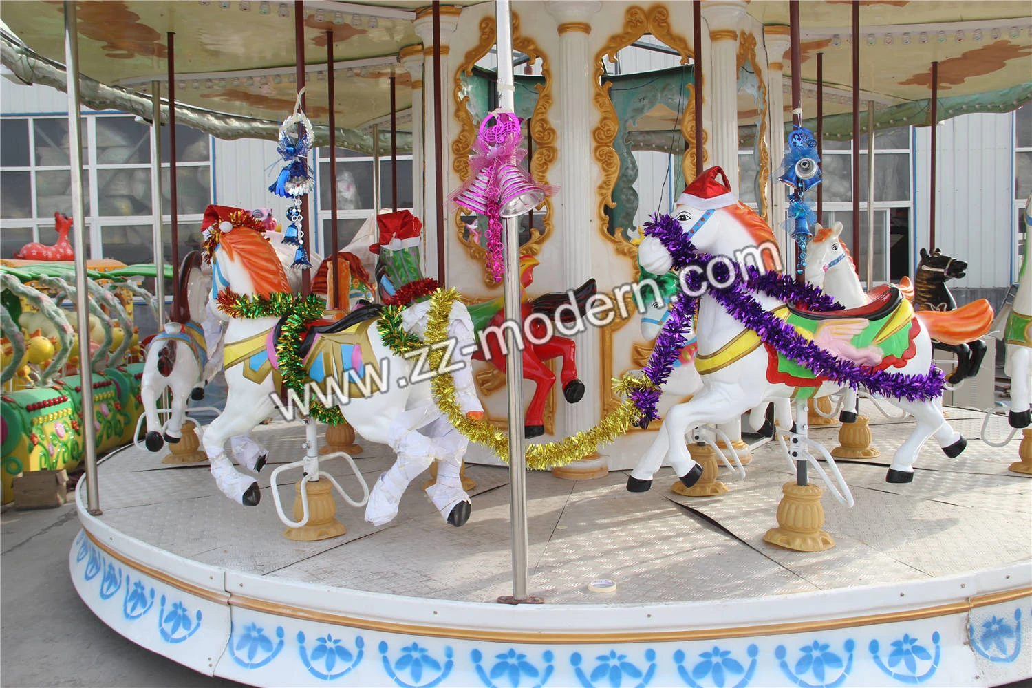 ヴィンテージ　アメリカ　鉄馬　メリーゴーランド　遊具 ミニメリーゴーランド遊具 中古遊園地メリーゴーランド販売中| Alibaba.com