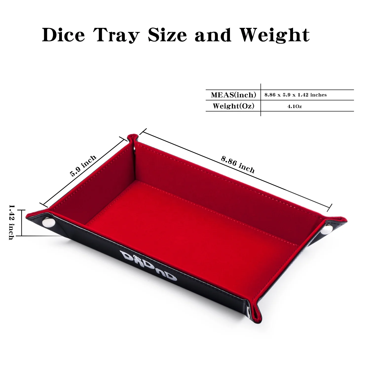 Оптовая продажа, складной лоток для хранения игральных костей из искусственной кожи на заказ