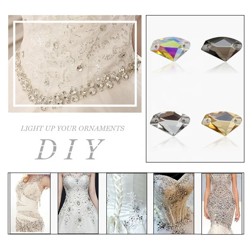 Top AB Crystal Galactic Sewing Rhinestones for Wedding Dress