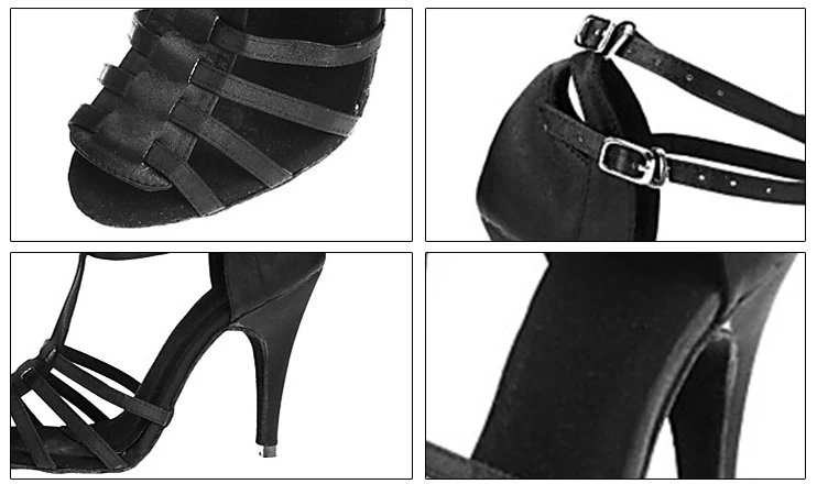 Последняя модель L055 атласные туфли для латиноамериканских танцев с кристаллами для девочек и женщин, туфли для бальных танцев на высоком каблуке