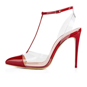 Tailingjia Transparent Sandals Pvc Women High Heel Sandals Ladies Shoes