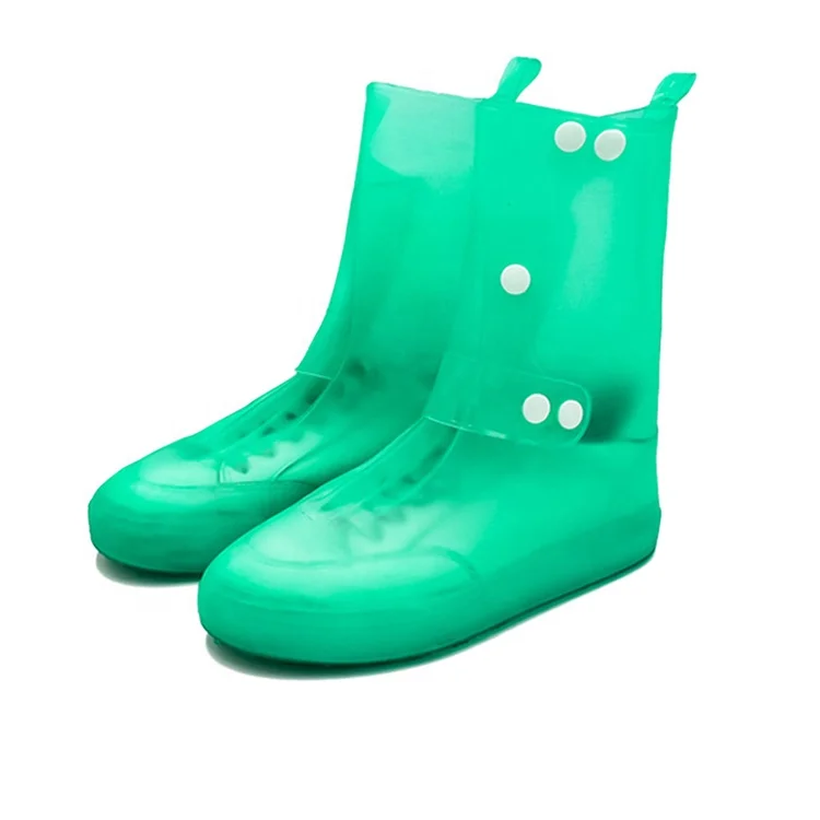 Sand Control Non-Slip Snow for Cycling Outdoor Camping Fishing Garden Travel Rain Boot Waterproof Shoes Cover Foldable Shoe Covers Reusable PVC Rubber Overshoes Large-28.5CM 