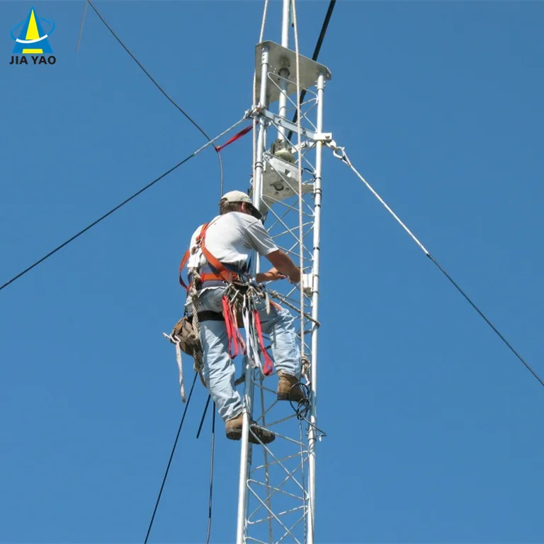 30m GSM Telecom Antenna Communication Telecommunication Lattice Triangle Triangular Guyed Mast Tower