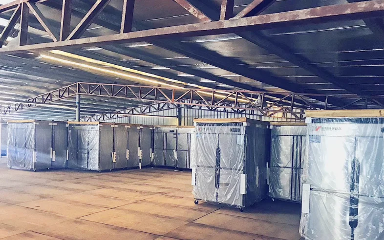 Морозильная камера с 2 дверцами морозильная холодным и высоким температурным покрытием