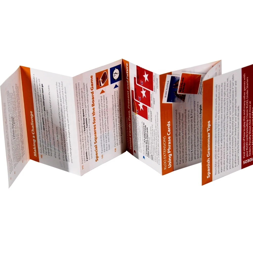 Брошюра печать продуктов инструкции книга сложенная листовка