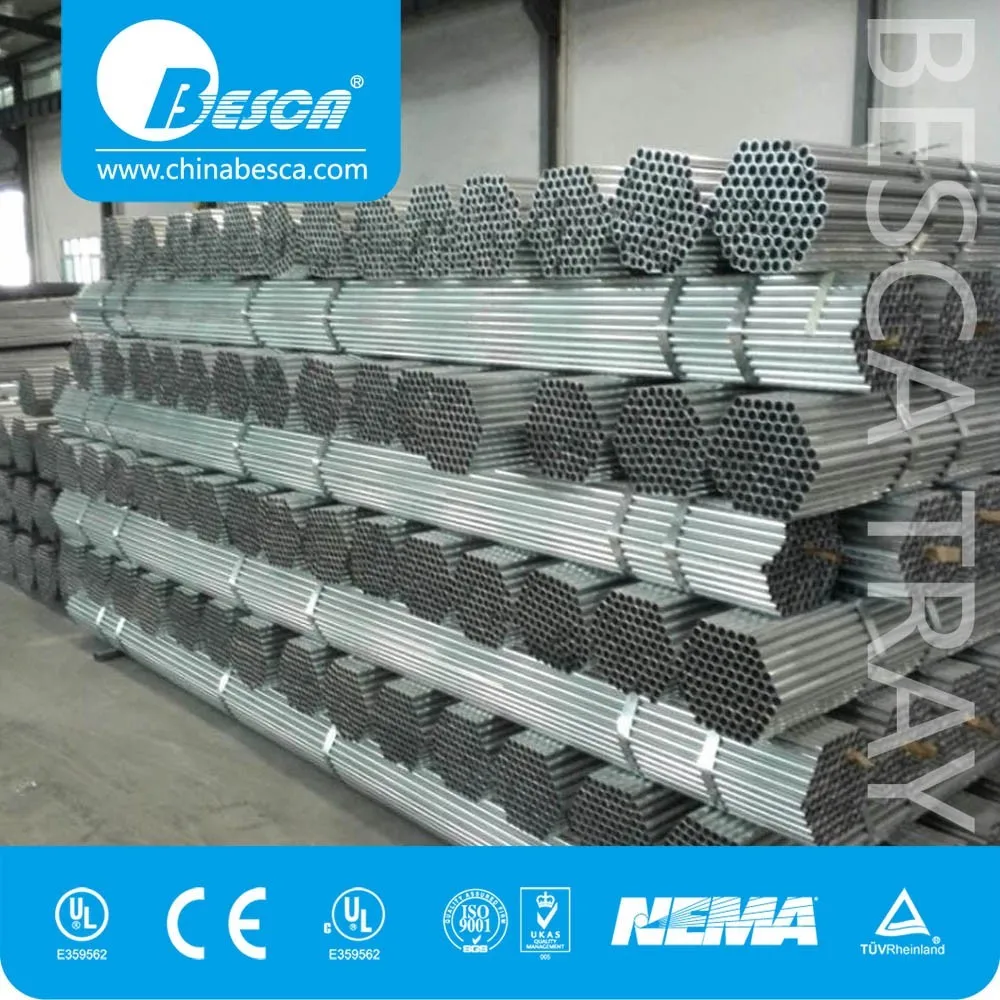 Galvanized Zinc Coated Emt Standard Cable Conduit Manufacture Buy