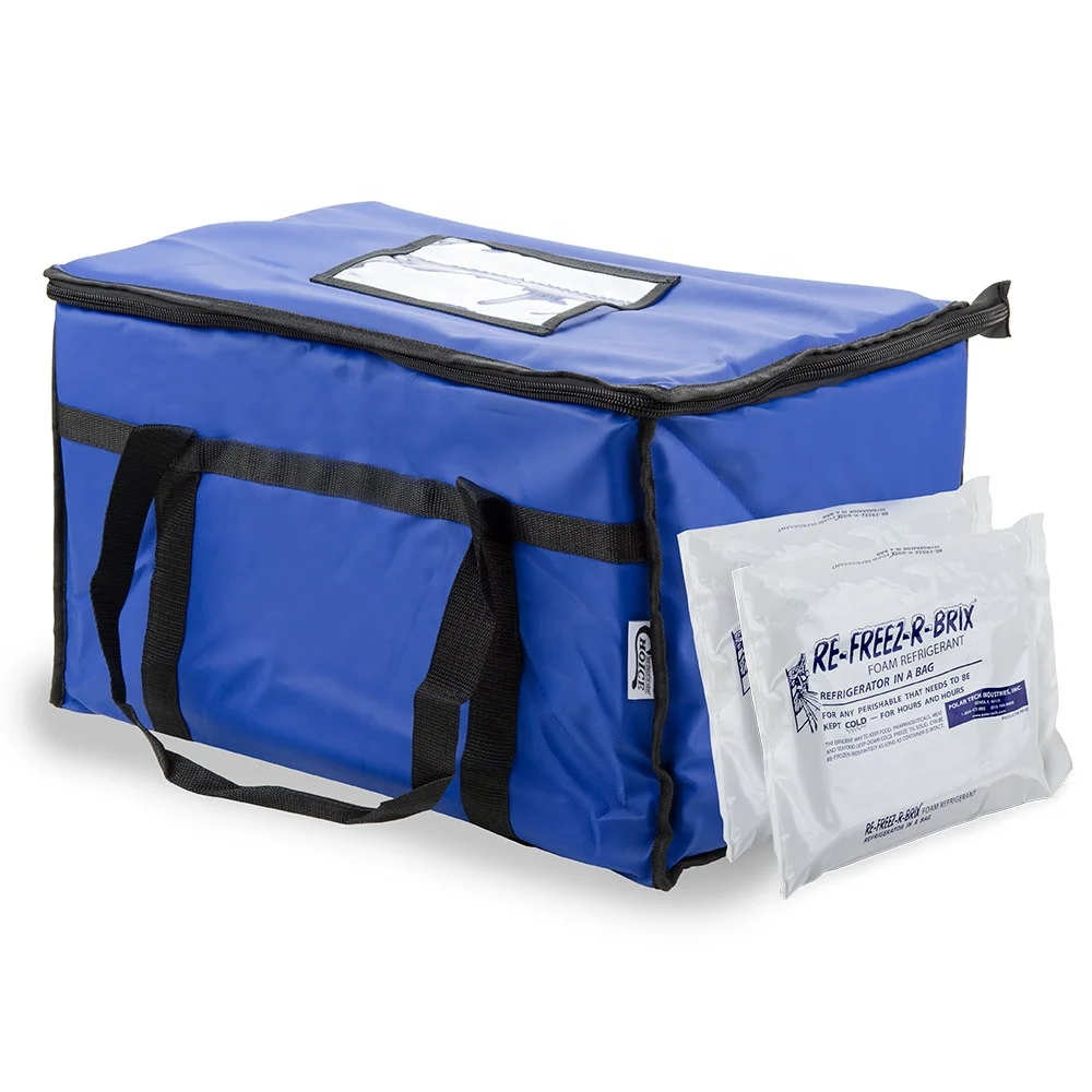 Silk Screen Printed Logo Eco Friendly Insulated Thermal Bag Non Woven Food Delivery Bag Lunch Cooling Thermal Cooler Bag