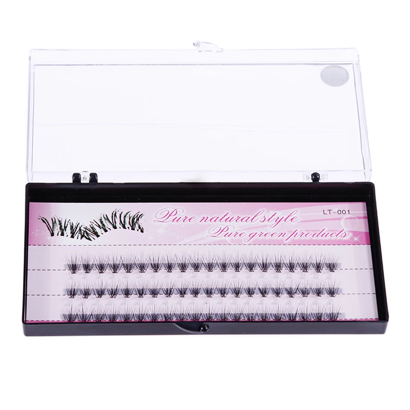 Натуральные накладные ресницы, 60 шт., 6-14 мм, индивидуальный кластер для макияжа, наращивание ресниц, накладные ресницы, нижние ресницы