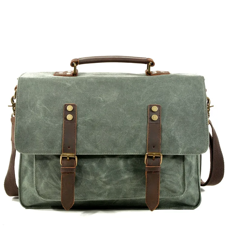 Waxed Canvas Medium Everyday Crossbody Work bag