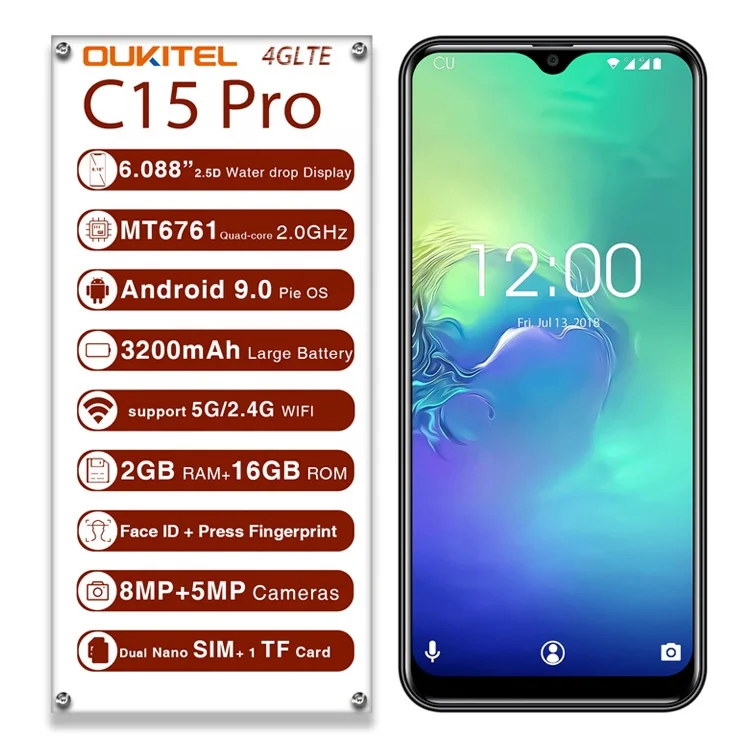 OUKITEL C15 Pro SIMフリー 3GB/32GB OUKITEL C15 Pro【スペック】価格や発売日 | スマホBANK