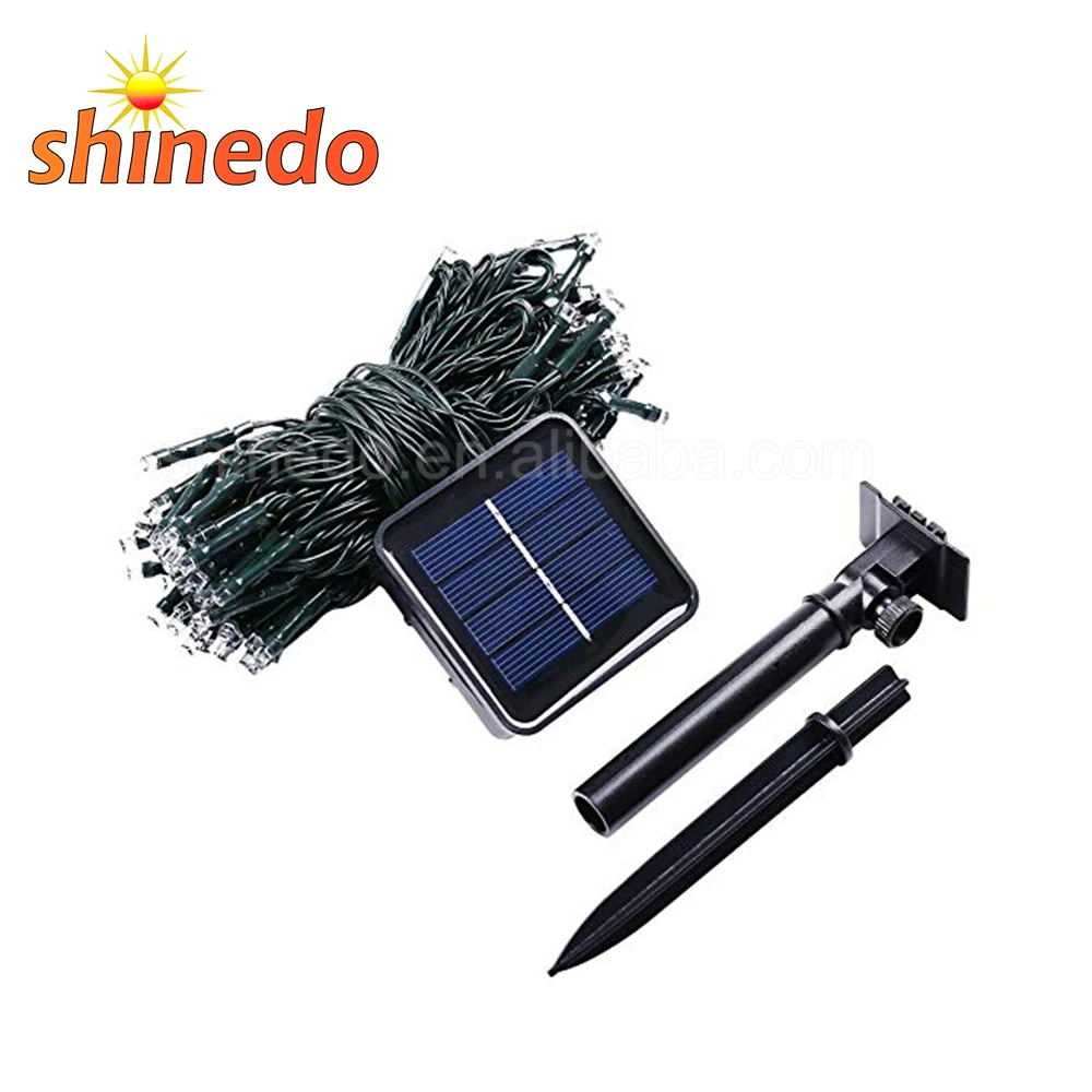 
 Уличная цветная Рождественская садовая гирлянда на солнечной батарее с 100 светодиодами, сказочный светильник для свадьбы, вечеринки, двора  