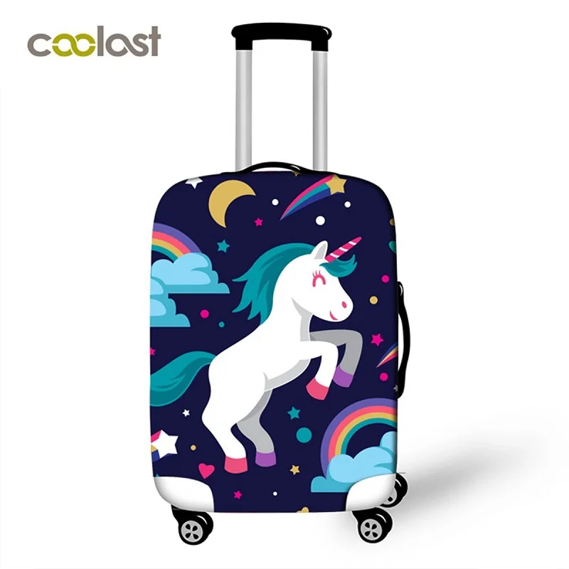 Coolost Adorable Unicornio Impresión Spandex Viaje Trolley Maleta Cubierta  Para Niñas Damas Mujeres - Buy Cubierta Elástica Del Equipaje Del Spandex  Del Estiramiento Del Alto A Prueba De Polvo Product on Alibaba.com