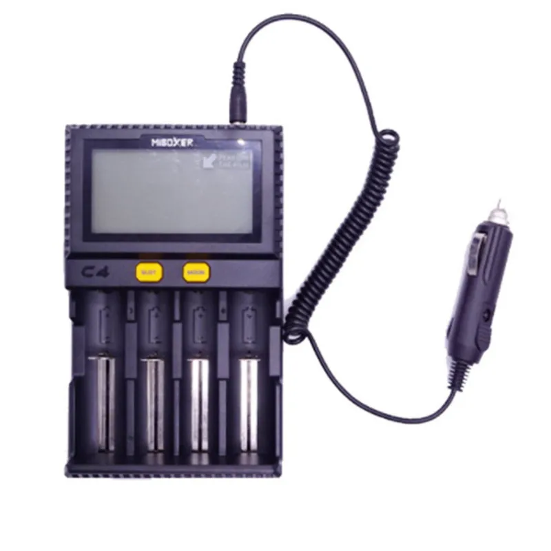 Newest Miboxer C4 Plus LCD Smart Battery Charger for  18650 14500 26650 21700 AAA Batteries