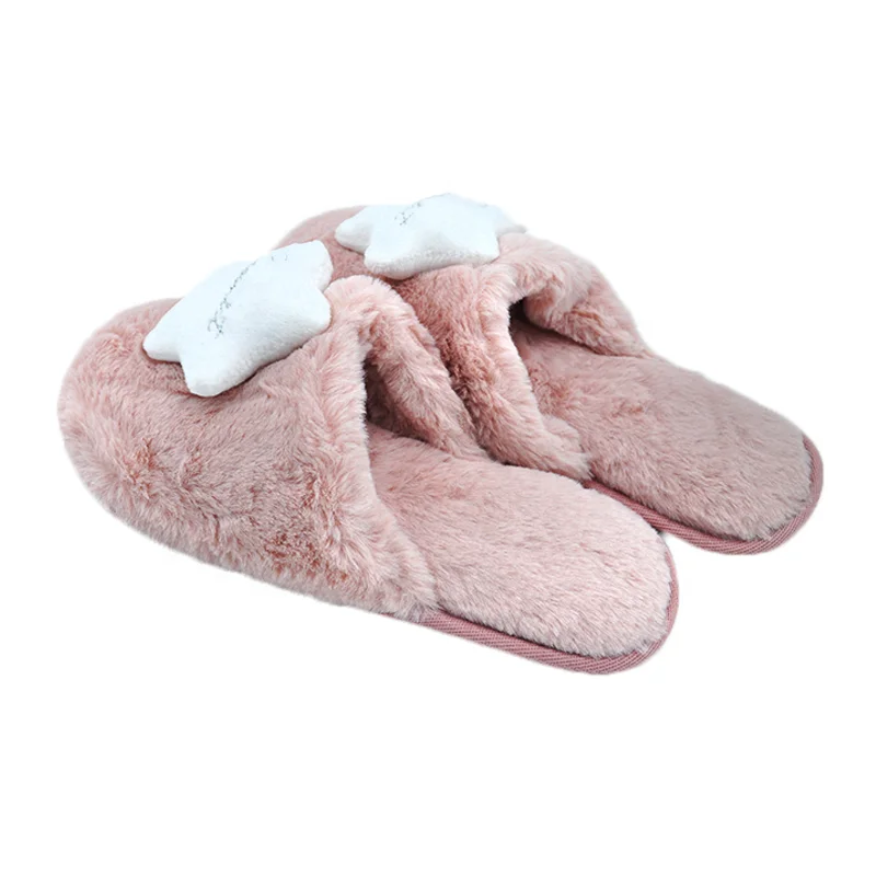 Легкие женские сандалии на плоской подошве, домашние китайские плюшевые тапочки из искусственного меха