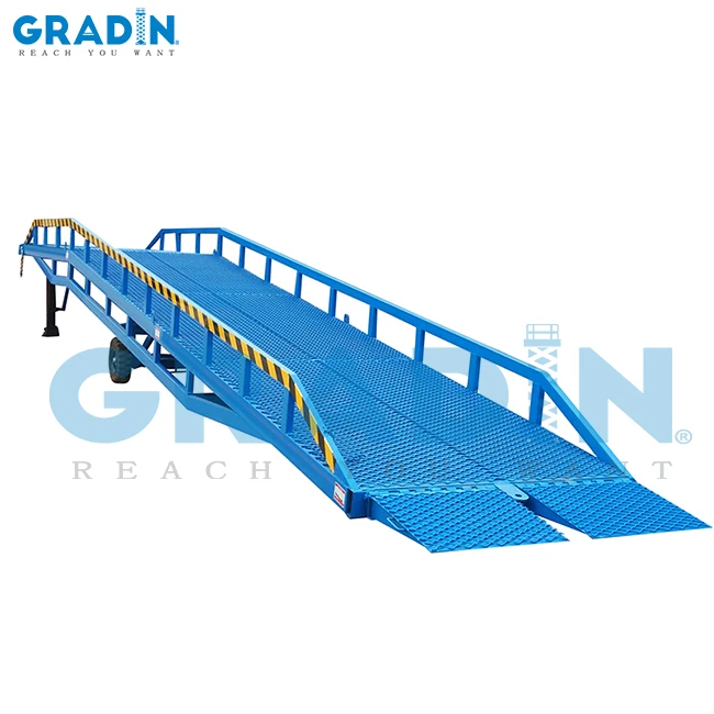 Yard Ramp Made in China  Portable Steel Dock Platform for Sale Hydraulic Vertical Loading Dock Lift Table Goods Loading Ramp