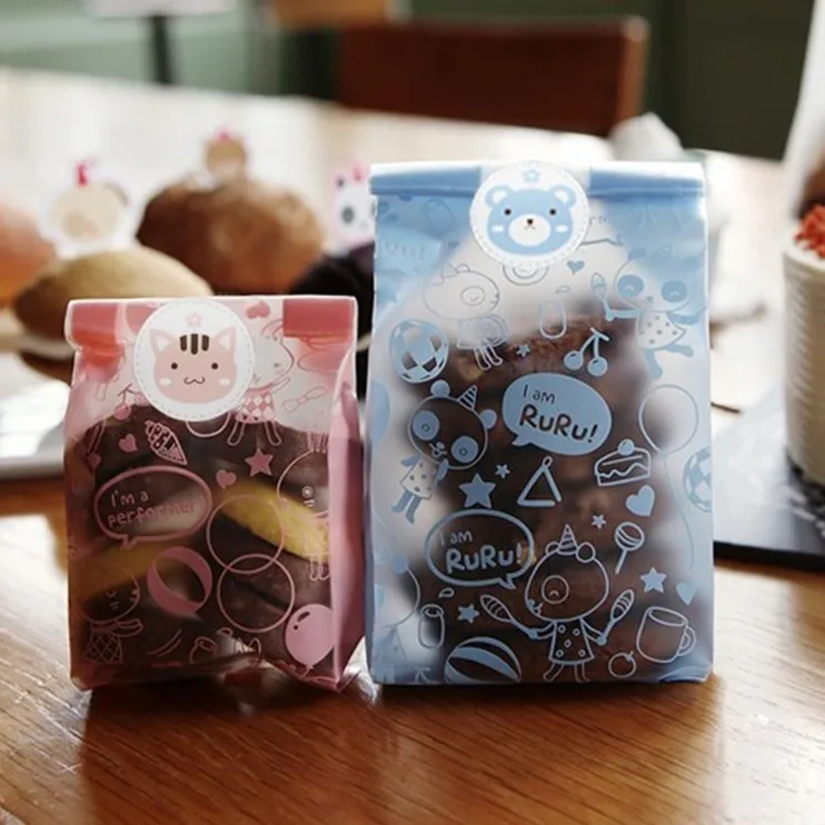 bols Bolsas de plástico con dibujos animados para galletas y dulces 
