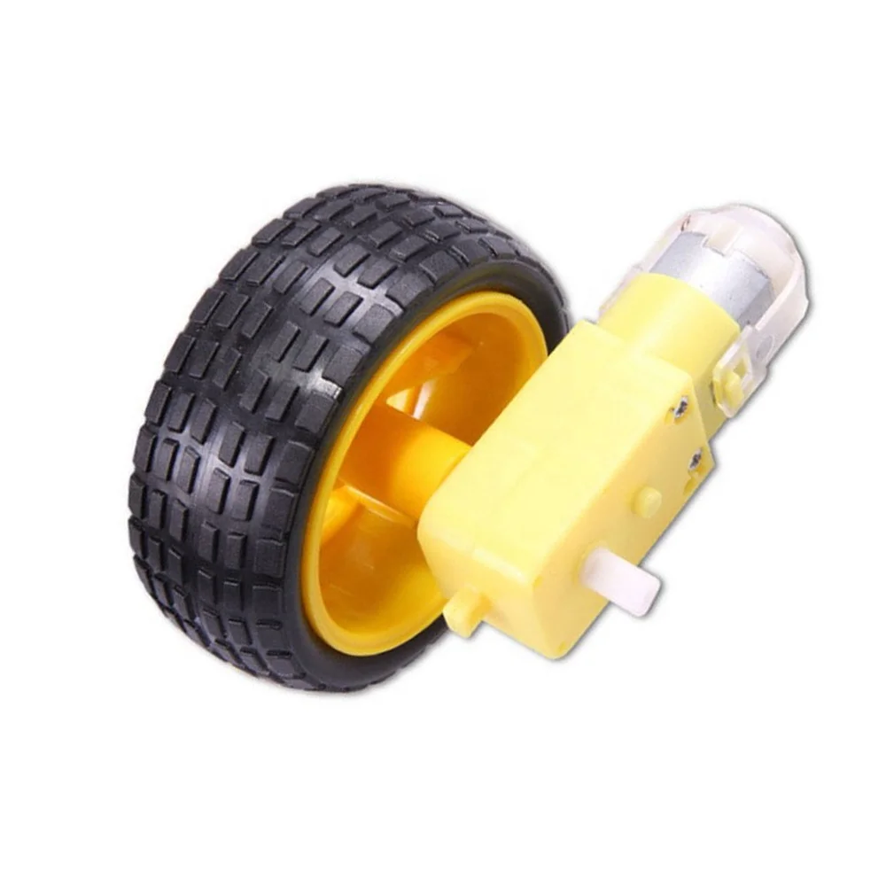 4x DC Getriebemotor Mit Rad – 3V-6V Für Arduino, Roboter & Smart Car Projekte
