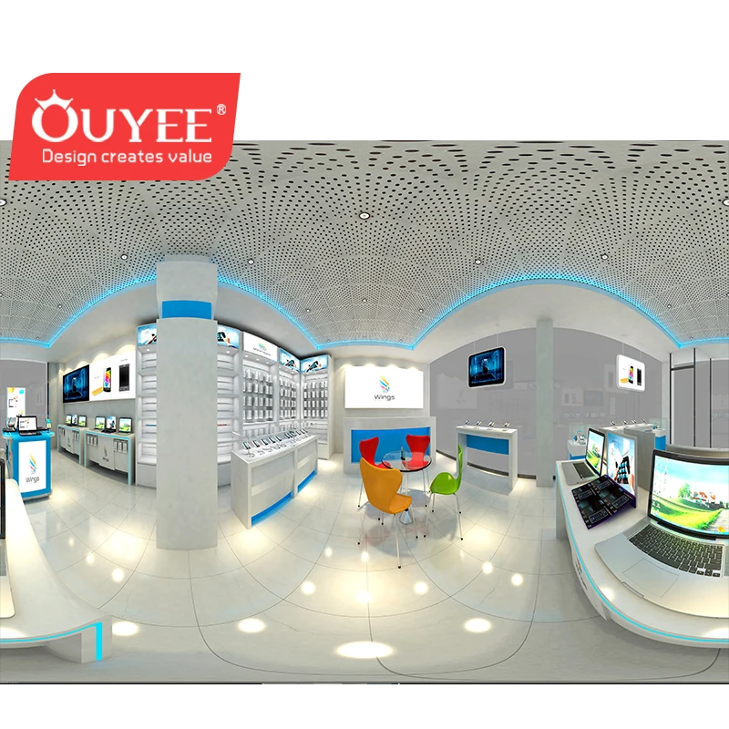 Morden Baking Modern Computer Shop Interior Furniture China Computer Shop Interior Design