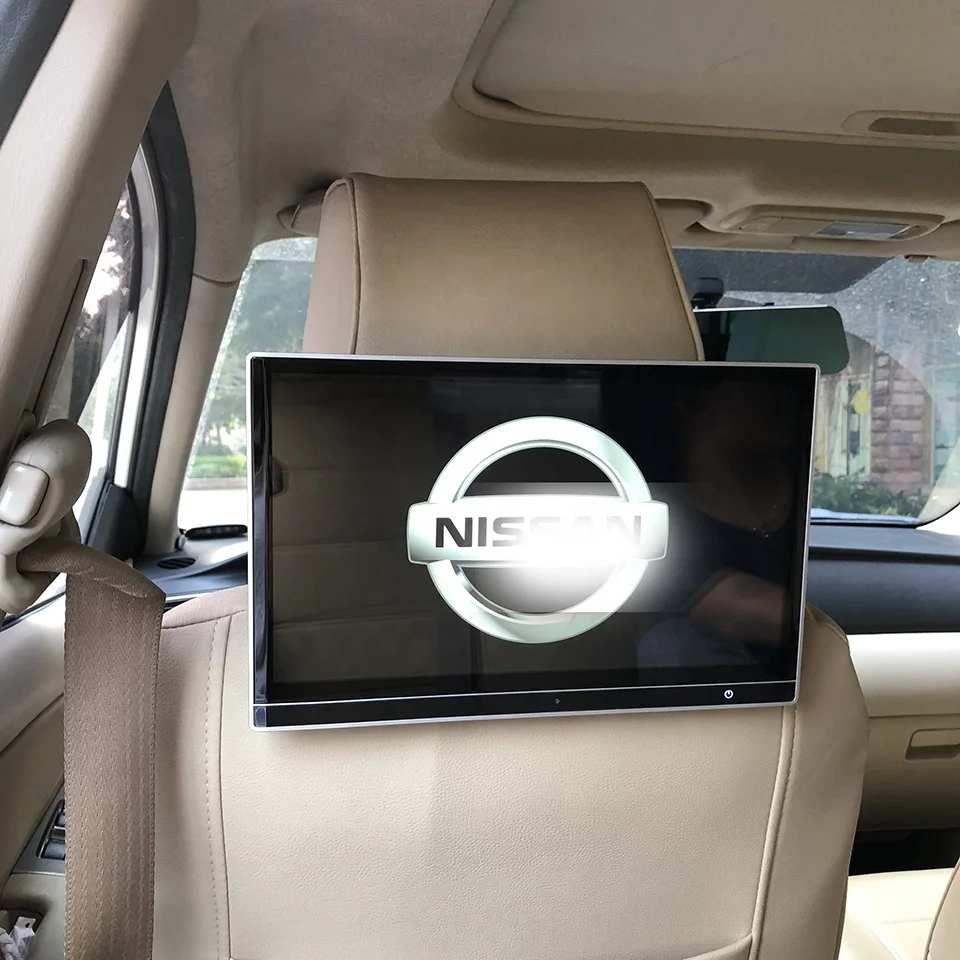 Android 9.0 Headrest Monitor for Nissan Qashqai Tiida Patrol Navara Leaf Quest Car Televisions Player Video Screen