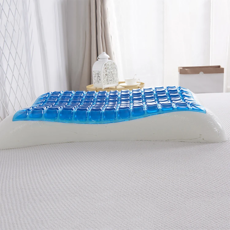 Горячая качество гель подушка медленный отскок пены памяти подушки для сна шейки шеи подушка