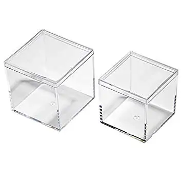 small clear acrylic candy boxes set