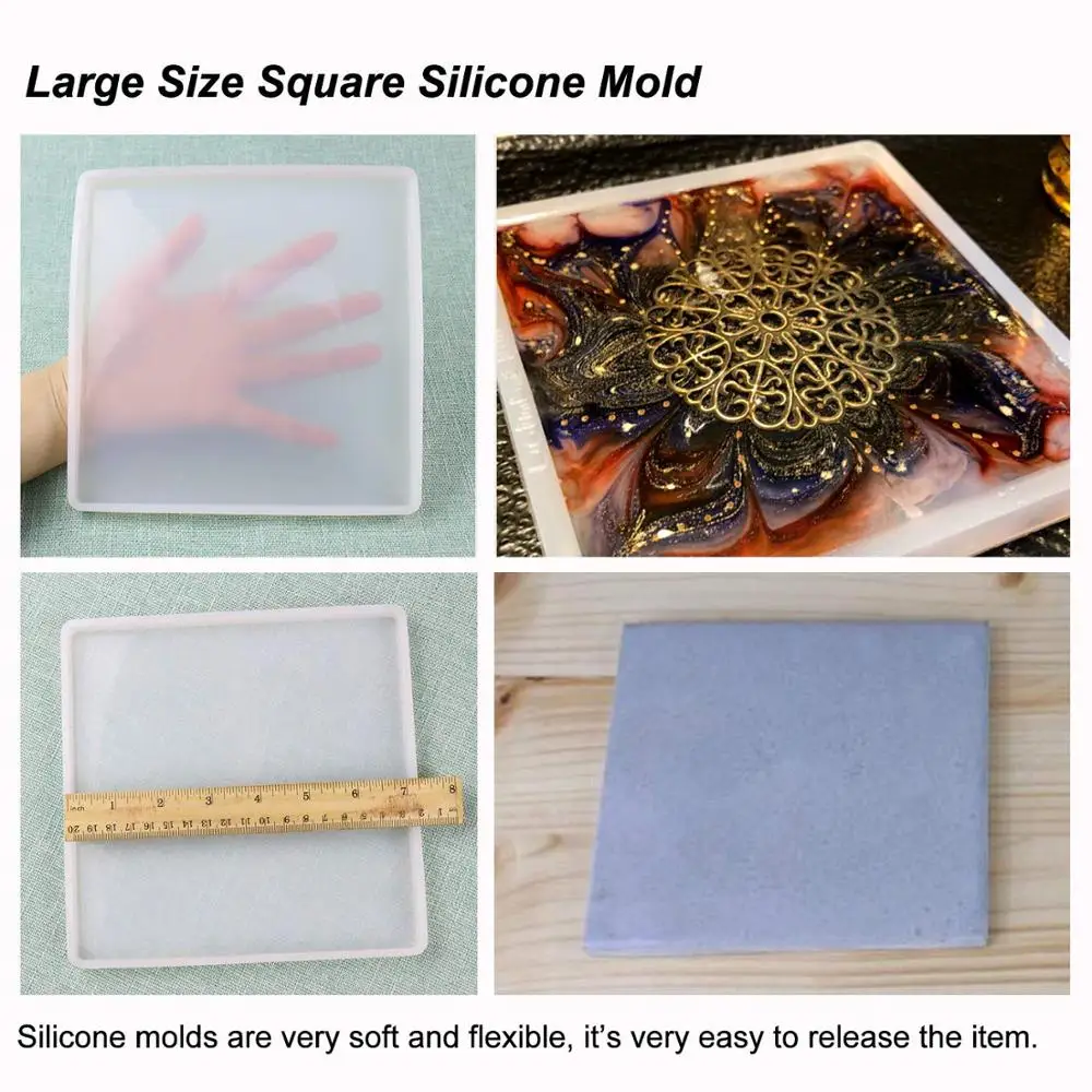 large resin molds shiny epoxy tray,including