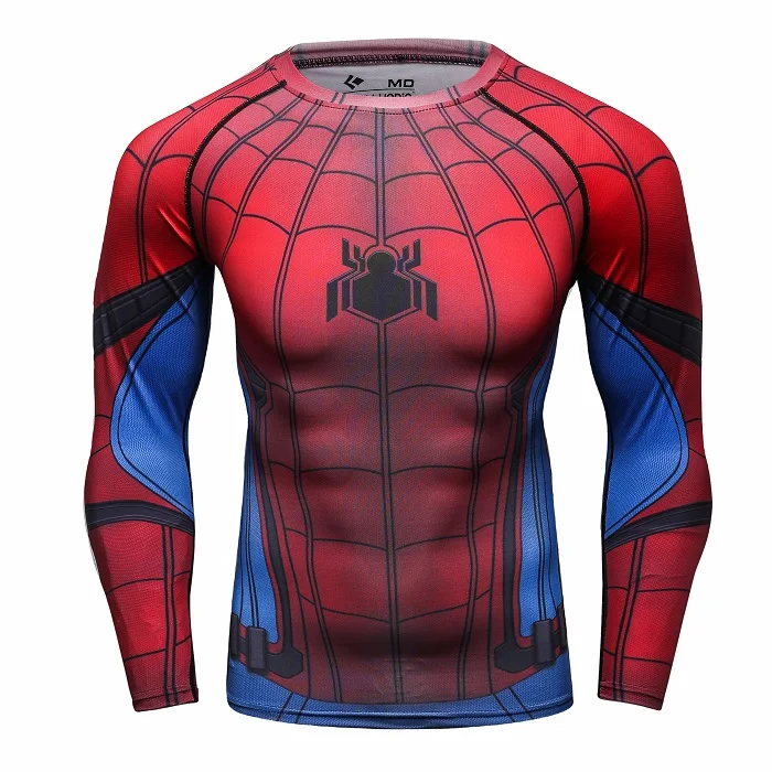 Cody Lundin Spiderman Superman 3d Print Lycra Rash Guard Clothing Male  Crossfit Tops - Buy Máscara De Superman Product on 