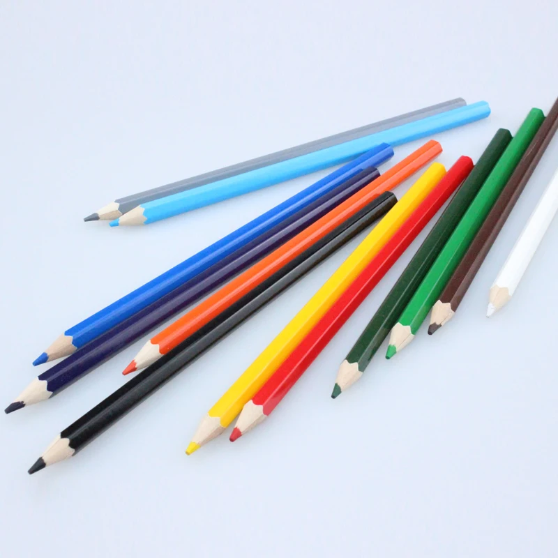 Natural Wooden Coloured Pencil 12 Color Pencils Set with Box