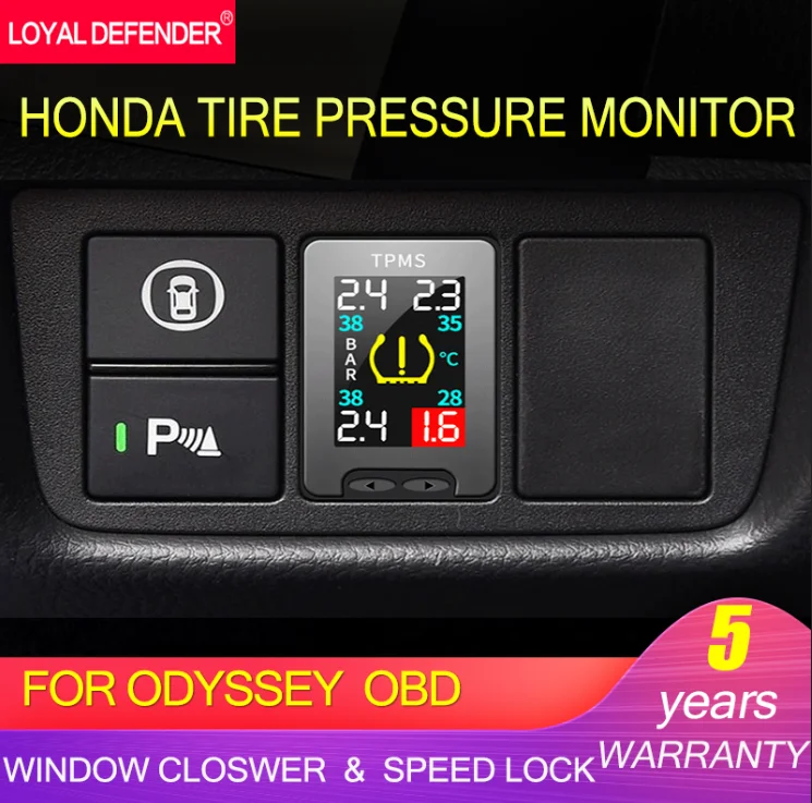 
 Система мониторинга давления в шинах Odysee Avancier URV CRV 10th Elysion Spirior OBD TPMS в режиме реального времени  