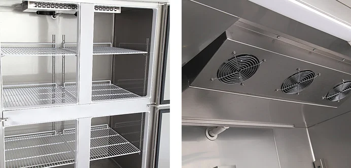 Морозильная камера с 2 дверцами морозильная холодным и высоким температурным покрытием