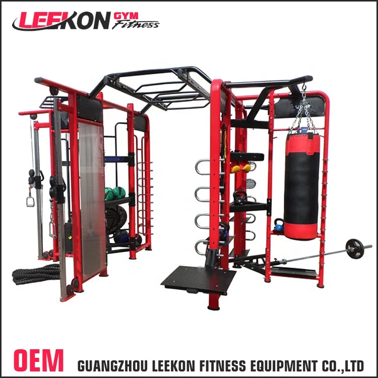 Leekon Mutli Function Training Equipment Commercial Multi Station Gym Smith Machine Fitness Machine Multi Gym Equipment