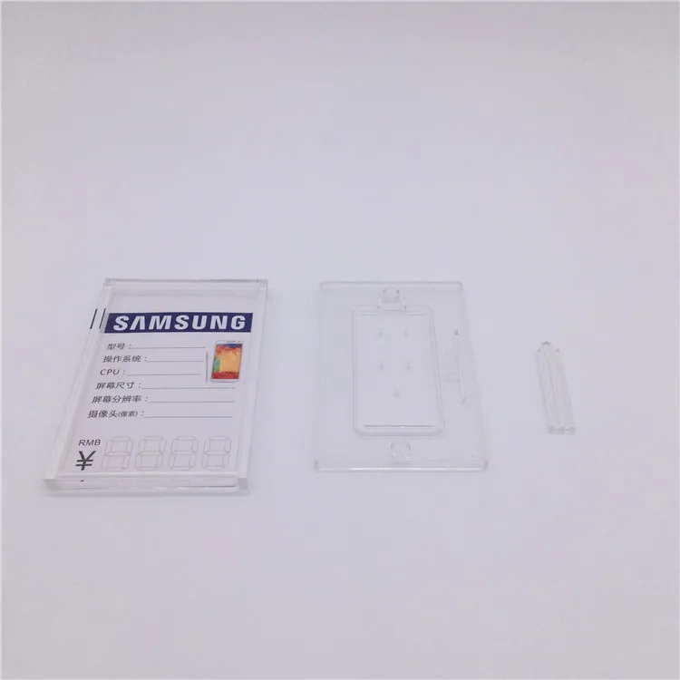 9*13 см пластиковая однотонная настольная цена прозрачная бирка для дисплея розничного