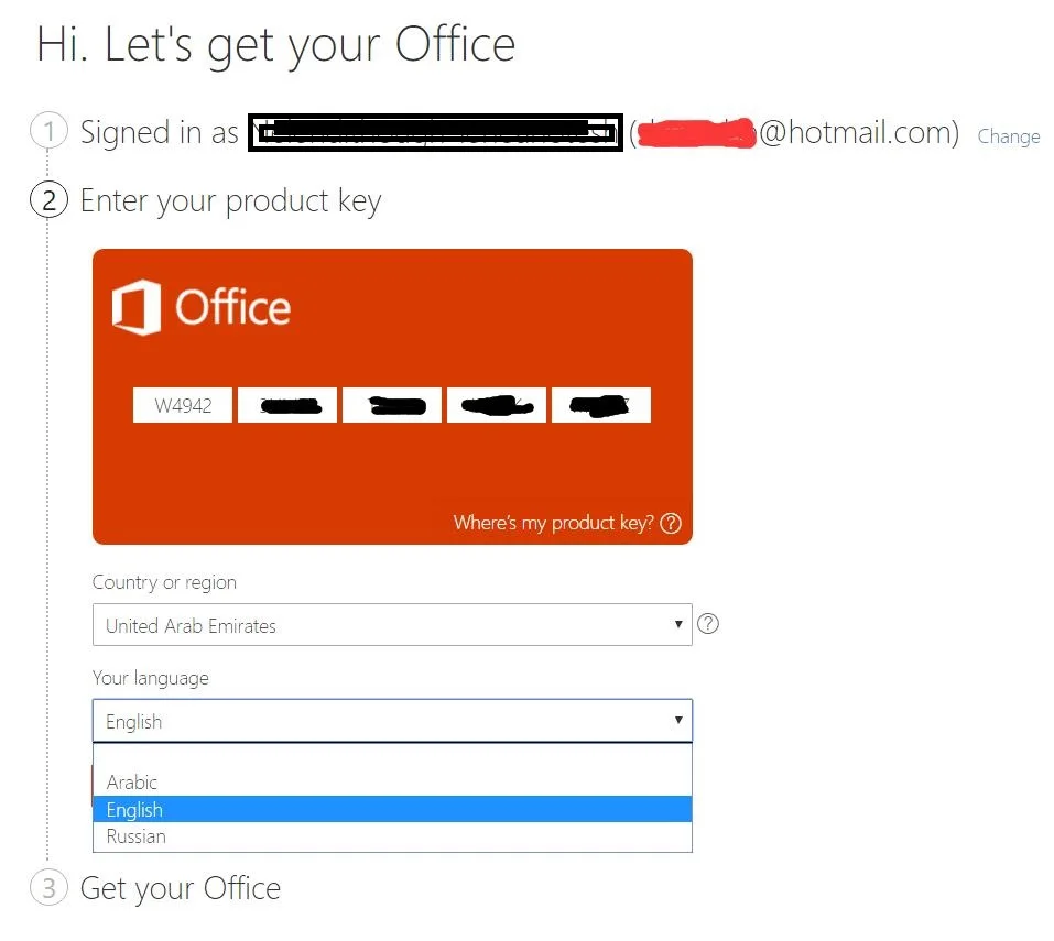 how do you find your key code for microsoft office