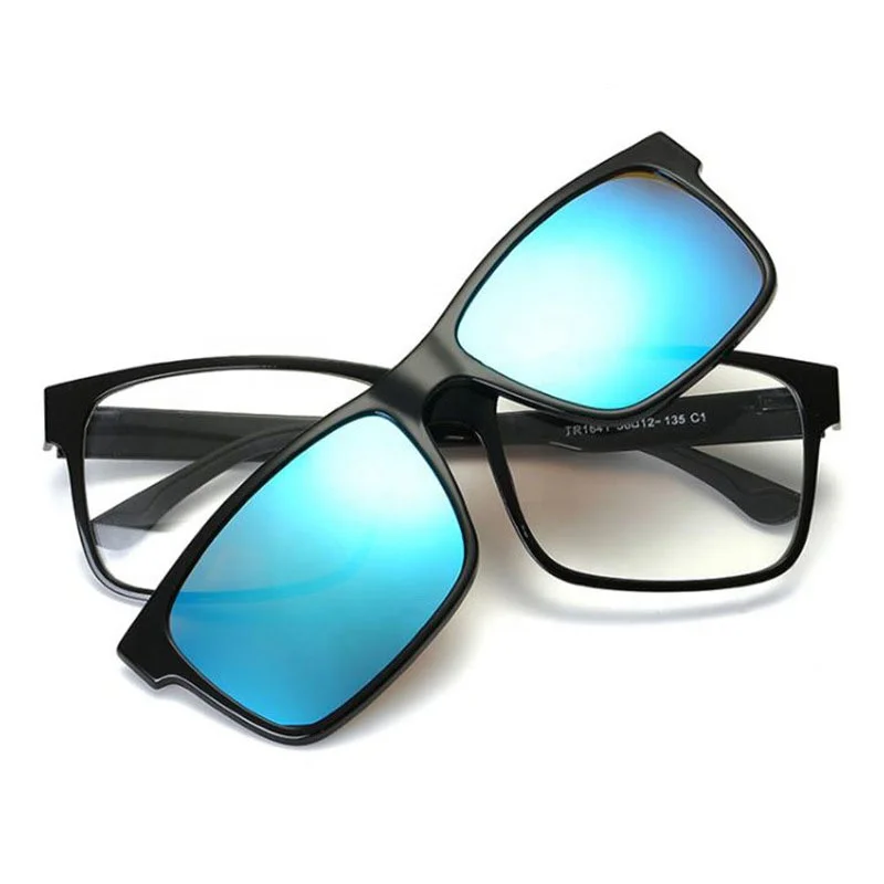 Reading Glasses with Clip on Magnetic Polarized Sunglasses Visor Clip