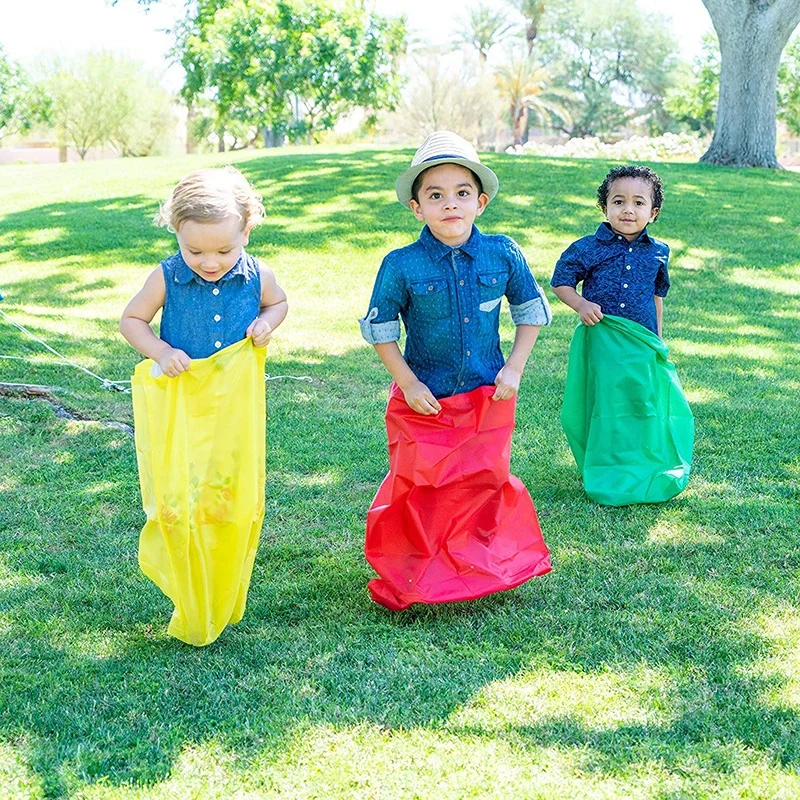 Jeux Exterieur Enfant, Course de Sac, Course à l'œuf, Course À 3 Pattes, Médailles, Anniversaire Fête Jeux pour Enfants, Adultes - Jeux - Jouets