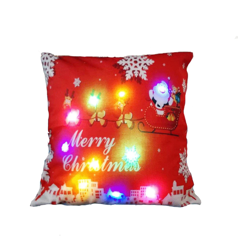 led christmas pillows