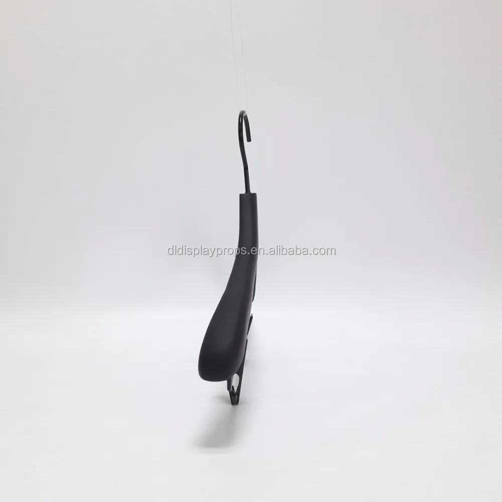 DL1380W рубашка одежды и отель использовать роскошную одежду деревянные вешалка и резиновое покрытие вешалка для костюма