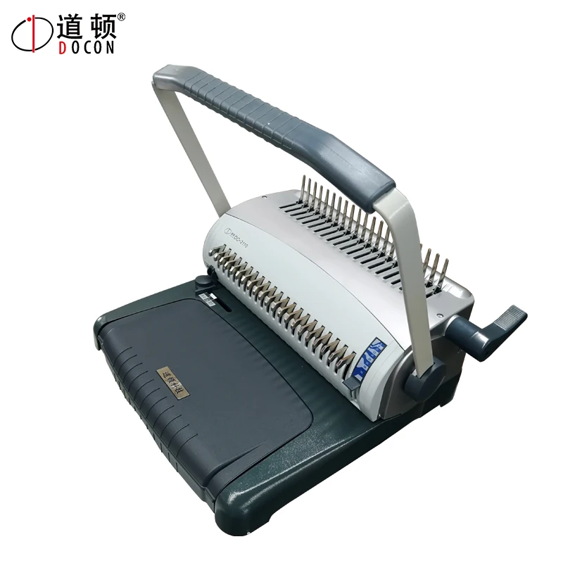 A4 Size Plastic Comb Binding Machine With Cheaper Price Comb Type Rubber Ring Clamping and Pressing Binding Machine
