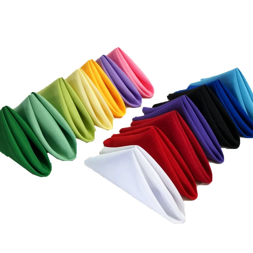 Multi Colors Plain Table Napkin Dinner Napkins