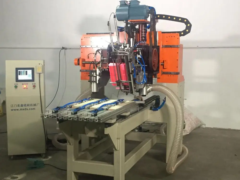 CNC New Condition High Speed 2 Axis 2 Drilling 1 Tufting Wood Brush Making Machine Industrial Brush Flat Brush Making Machine