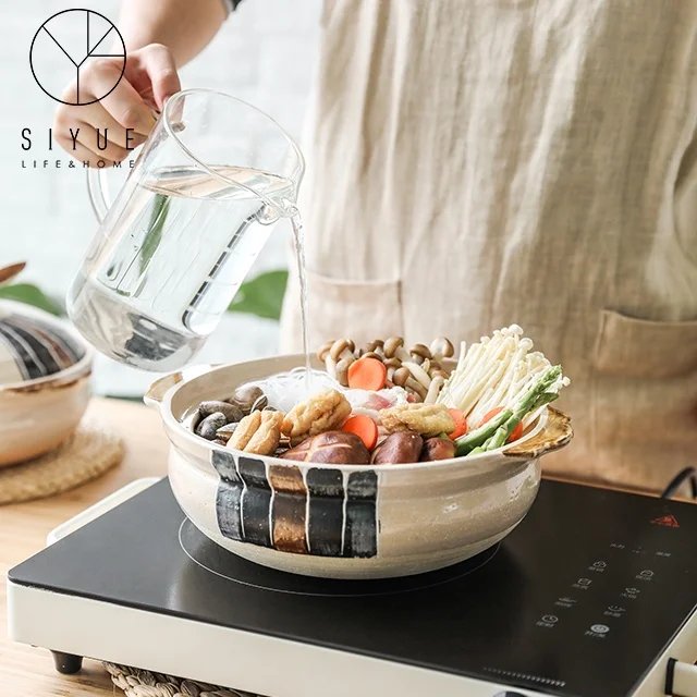 Flame Direct Burning High Temperature Resistant Household Casserole Clay Cooking Stew Pot Cookware for Kitchen