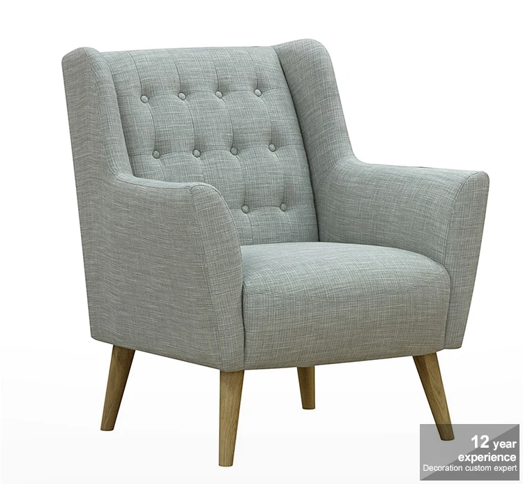 Upholstered Comfortable Modern Arm Leisure Sofa Chair Living Room Furniture Single