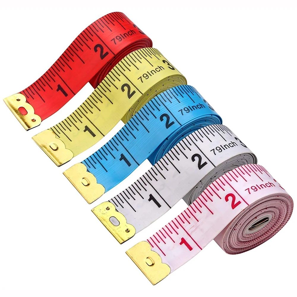 body measure tape 60 inch 150cm tretractable wais tape measure  Fitness Caliper automatic body measurement tape