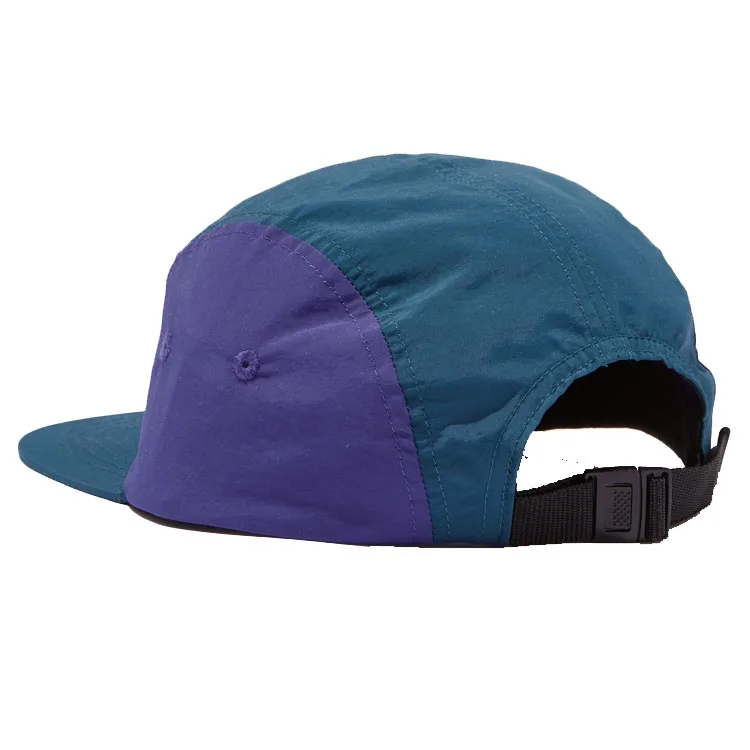 High Quality Custom LOGO Embroidery New Fashion 5 Panel Camp Cap With Woven Label