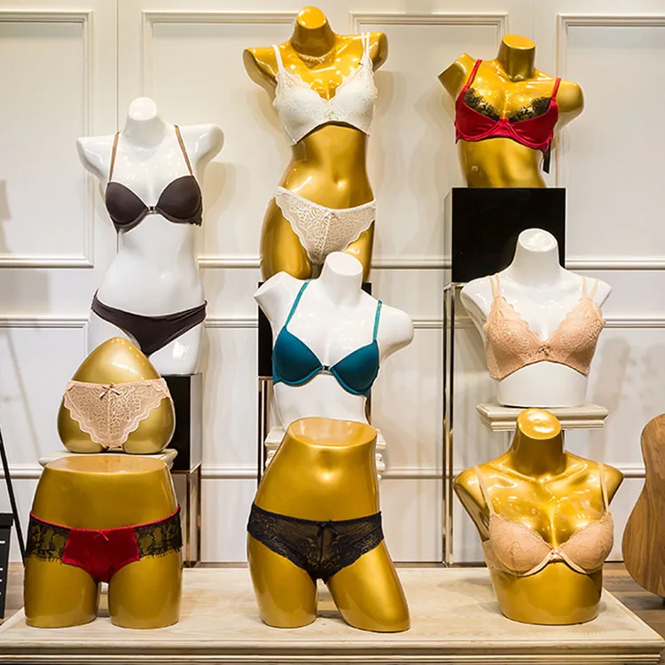 Fashion Style Golden Underwear Mannequin Lingerie Model Factory Direct Sell